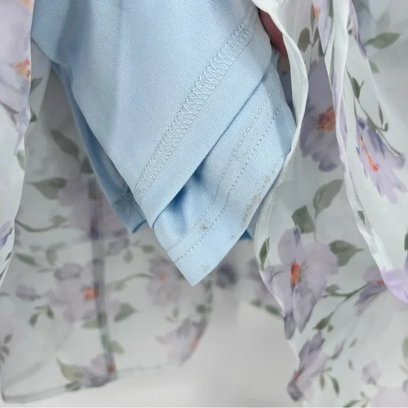 Lulu's Light Blue Floral Maxi Dress - Picture 9 of 11